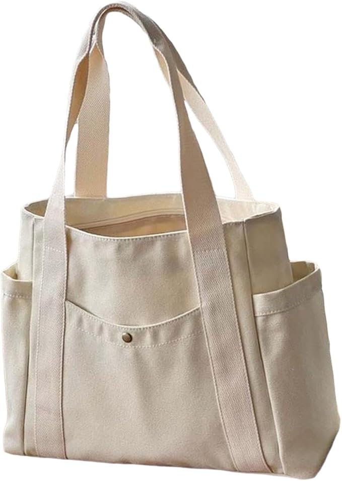 Bolso Tote De Lona Mujer